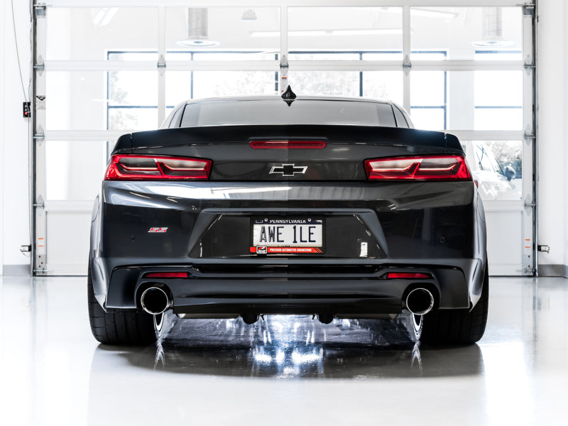 AWE Tuning 16-18 Chevrolet Camaro SS Axle-back Exhaust - Touring Edition (Chrome Silver Tips) - DTX Performance