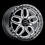 Weld Laguna Drag Beadlock 15x10 5x114.3 ET50 BS 7.50 Gloss Black MIL DIA 78.1