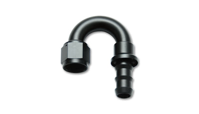 Vibrant -6AN Push-On 180 Deg Hose End Fitting - Aluminum, performance car parts, high performance auto parts, DTX Performance