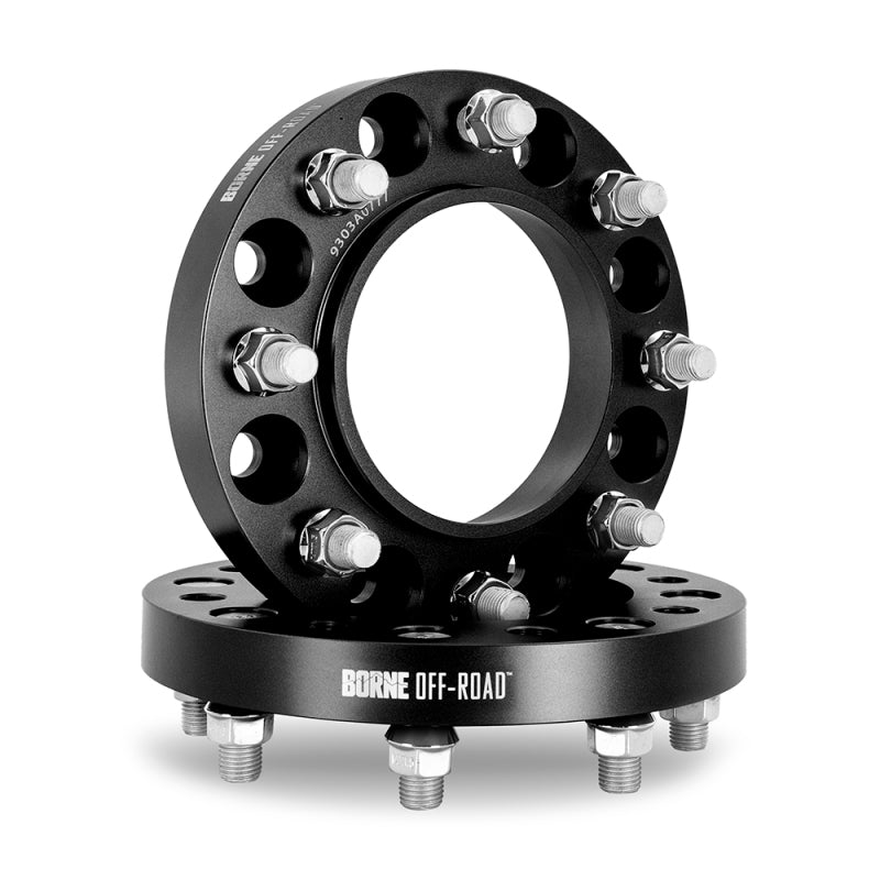 Mishimoto Borne Off-Road Wheel Spacers 8x165.1 116.7 45 M14 Black - DTX Performance