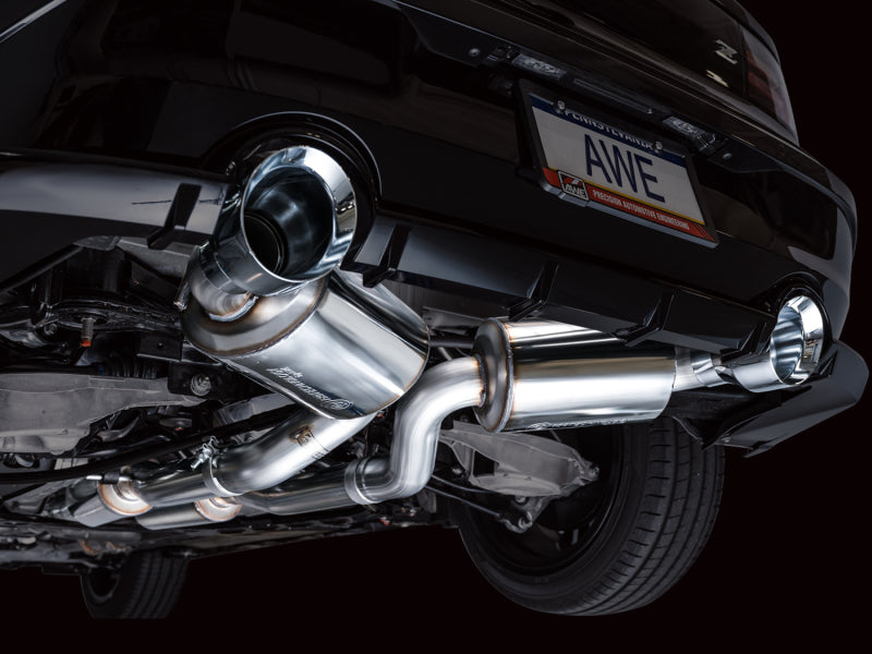 AWE 2023 Nissan Z RZ34 RWD Touring Edition Catback Exhaust System w/ Chrome Silver Tips - DTX Performance