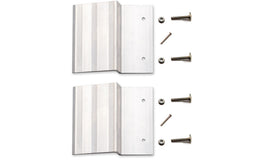 Lund Universal Ramp Kit For 2X8in To 2X10in Planks 9X7.5X2.25in - Silver components with installation screws for performance upgrades