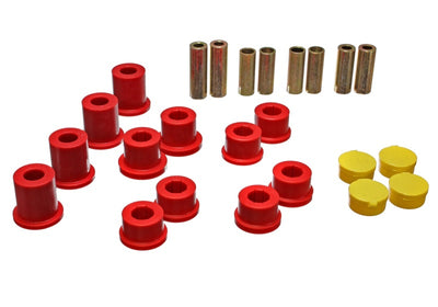 Energy Suspension 90-97 Mazda Miata Red Front Control Arm Bushing Set for performance car parts and tuning.