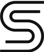 Load image into Gallery viewer, Abstract black and white swirl logo design