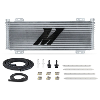 Mishimoto 13-Row Stacked Plate Transmission Cooler - Silver, performance car parts by DTX Performance, veteran owned shop.