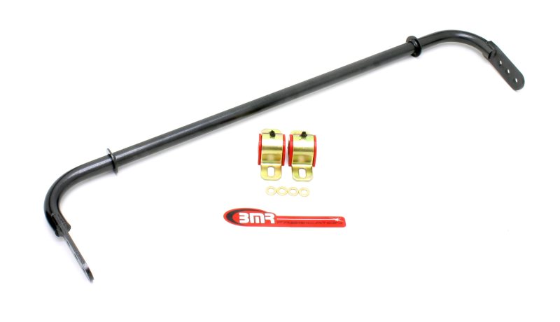 BMR 10-11 5th Gen Camaro Rear Hollow 25mm Adj. Sway Bar Kit w/ Bushings - Black Hammertone - DTX Performance