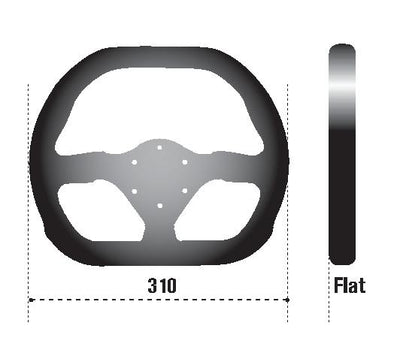 Sparco Steering Wheel 310X260 Suede Black for high performance car tuning at DTX Performance. Veteran owned performance shop.