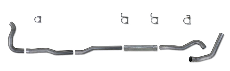 Diamond Eye KIT 4in TB MFLR RPLCMENT PIPE SGL AL: 89-93 DODGE CUMMINS 5.9L - DTX Performance