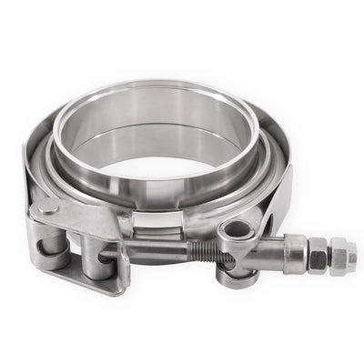 Mishimoto Stainless Steel V-Band Clamp 1.5in. (38.1mm), performance car parts, DTX Performance, aftermarket performance parts