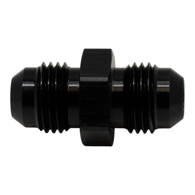 DeatschWerks 6AN Male Flare to 6AN Male Flare Coupler - Anodized Matte Black, performance car parts by DTX Performance