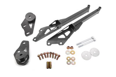 BMR 15-18 Ford Mustang S550 IRS Subframe Support Brace (Black Hammertone) by DTX Performance