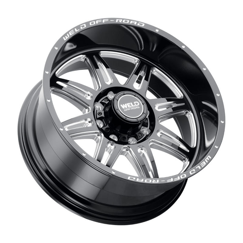 Weld Cheyenne 22x12 / 8x165.1 / 4.75 BS / 125.1 HB - Gloss Black Milled - Non-BL Wheel