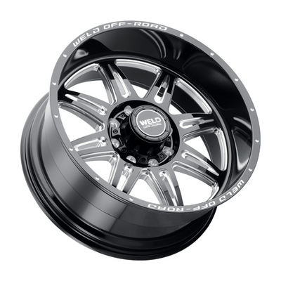 Weld Cheyenne 22x12 / 8x165.1 / 4.75 BS / 125.1 HB - Gloss Black Milled - Non-BL Wheel