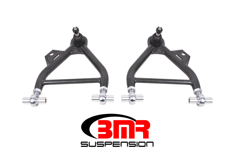 BMR 79-93 Mustang Lower A-Arm (Coilover Only) w/ Adj. Rod End and STD. Ball Joint - Black Hammertone - DTX Performance