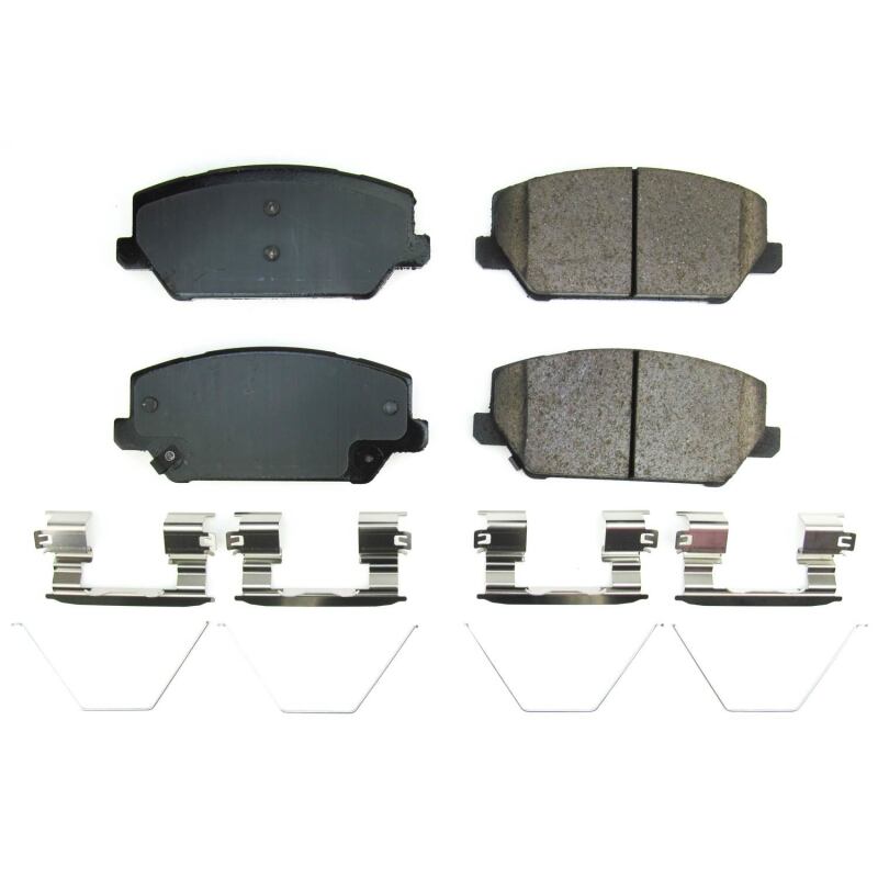 Power Stop 19-21 Hyundai Veloster N Front Z17 Evo Ceramic Brake Pads w/Hardware - DTX Performance