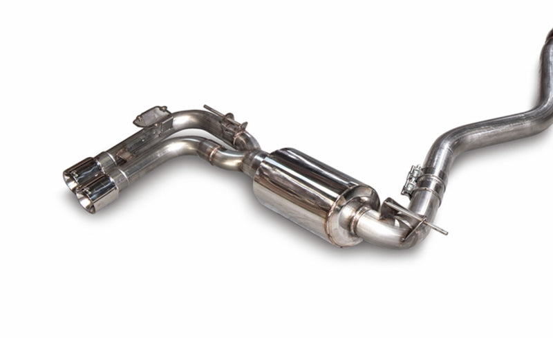 AWE Tuning BMW F3X 28i / 30i Touring Edition Axle-Back Exhaust Single Side - 80mm Silver Tips - DTX Performance