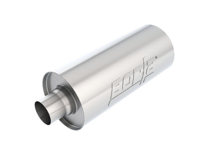 Borla Universal Performance 2.5in Inlet/Outlet Stainless Racing Muffler for performance car parts in DTX Performance shop.