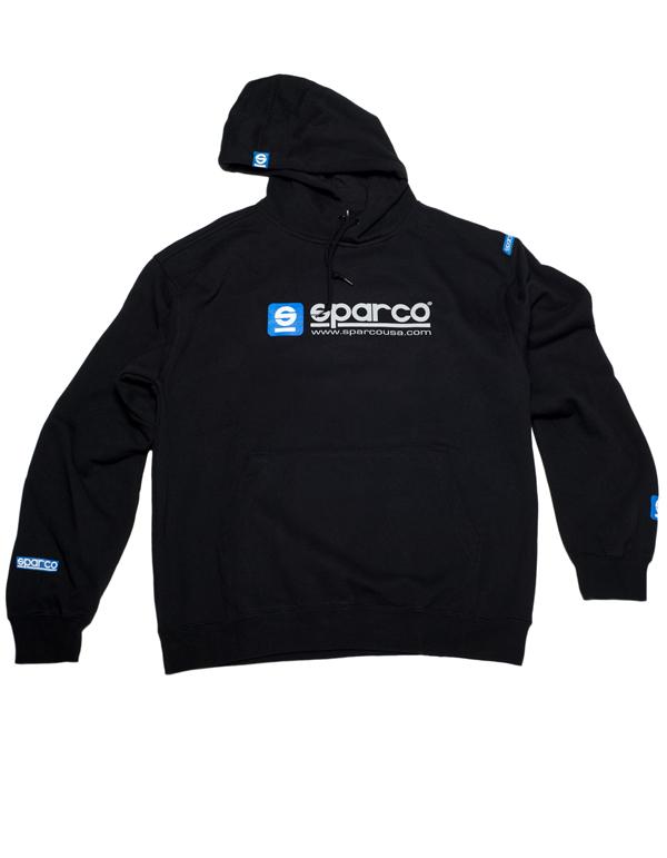 Sparco Sweatshirt Hooded WWW Blk Lrg, high performance auto parts, DTX Performance apparel, veteran owned shop