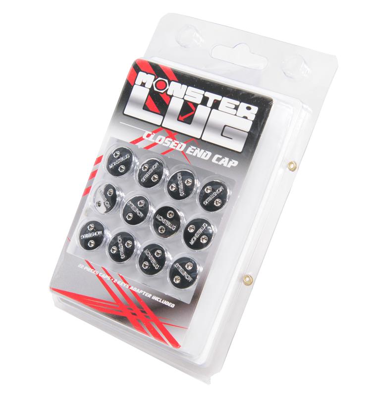 Wheel Mate Monster Lug Nut Caps - Chrome 14x1.50 for performance cars at DTX Performance, veteran owned shop, high performance auto parts.