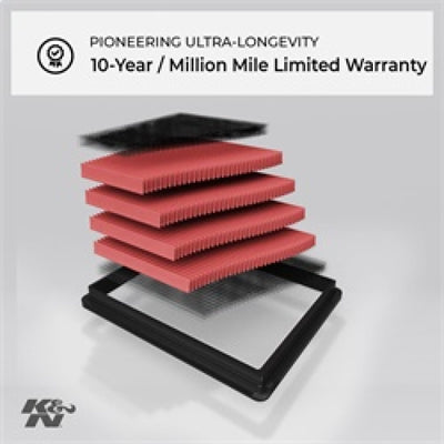 K&N 07-08 Mazdaspeed3 / 03-07 Mazda3 / 05-08 Mazda5 Drop In Air Filter, veteran owned performance shop, DTX Performance parts
