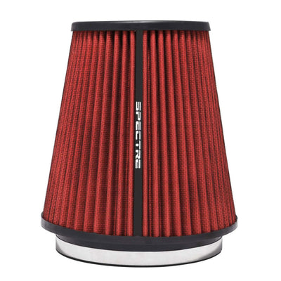 Spectre HPR Conical Air Filter 6in. Flange ID / 7.719in. Base OD / 8.5in. Tall - Red for performance upgrades.