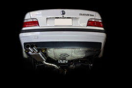 ISR Performance Series II - MBSE Rear Section Only - BMW E36 exhaust shown in a high-performance car setup