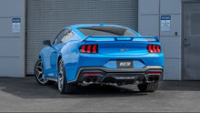 Load image into Gallery viewer, Borla 2024 Ford Mustang GT 5.0L V8 w/ Active Exhaust S-Type Cat-Back Exhaust System - Carbon Fiber parked outside garage