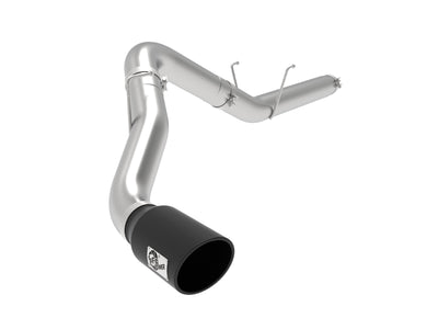 aFe ATLAS 5in Alum Steel DPF-Back Exhaust System w/Black Tip 19-20 Ram Diesel Trucks L6-6.7L (td), performance car parts.