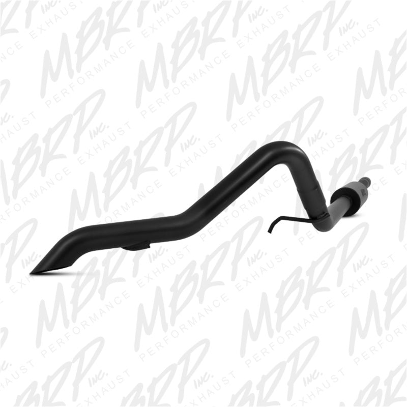 MBRP 12 Jeep Wrangler/Rubicon 3.6L V6 Cat Back Single Rear Exit Off-Road Black Exhaust - DTX Performance