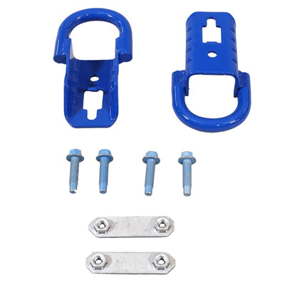 Ford Racing 15-22 F-150 Tow Hooks - Blue Pair, performance car parts, aftermarket, DTX Performance, veteran owned shop, racing suspension
