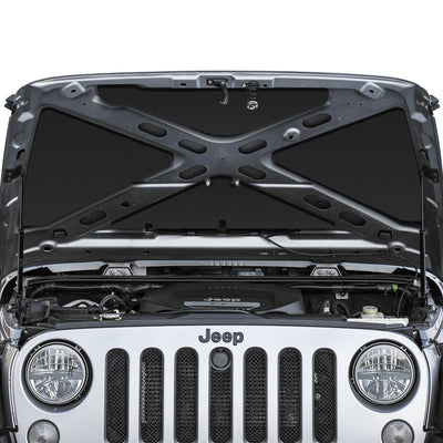 DEI 07-18 Jeep Wrangler JK Under Hood Liner Kit for noise reduction and heat protection