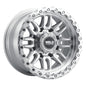 Weld Off-Road Swift 17x9in - 8x180 BP - ET-12 - 124.3mm CB - Gloss Silver Machined Wheel & Ring