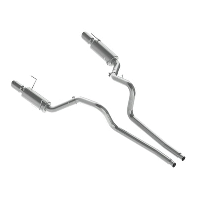 MBRP 05-09 Ford Shelby GT500 / GT Dual Split Rear Street Version 4in Tips T409 Exhaust System for performance car upgrades