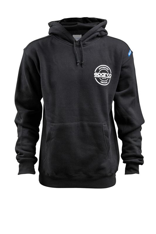 Sparco Sweatshirt Hooded S-Seal Blk Lrg from DTX Performance, ideal for high performance auto parts enthusiasts. Veteran owned performance shop.