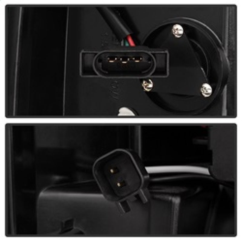 Spyder Dodge Ram 07-08 1500/Ram 07-09 2500/3500 LED Tail Lights Smoke ALT-YD-DRAM06-LED-SM connectors