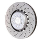 SHW 13-16 BMW M5 4.4L Left Front Cross-Drilled Lightweight Brake Rotor (34112284101) performance car part by DTX Performance