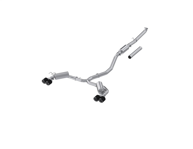 MBRP 22-24 Honda Civic/Sport Touring 1.5L T304 SS Cat-Back Exhaust, dual split, CF tips, performance upgrades, DTX Performance