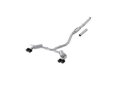 MBRP 22-24 Honda Civic/Sport Touring 1.5L T304 SS Cat-Back Exhaust, dual split, CF tips, performance upgrades, DTX Performance