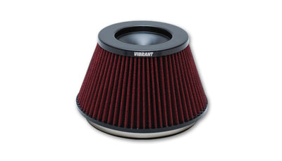 Vibrant The Classic Perf Air Filter 5in OD Conex3-5/8in Tallx6in ID Bellmouth VelocityStack10950-52 by DTX Performance