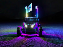 Load image into Gallery viewer, Oracle Bluetooth + RF Underbody Rock Light Kit - 8 PCS - ColorSHIFT lighting on off-road vehicle at night