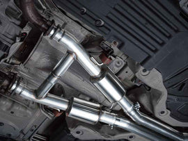 AWE Tuning 11-24 Dodge Durango 5.7L Touring Edition Exhaust w/ Chrome Silver Tips undercar exhaust view