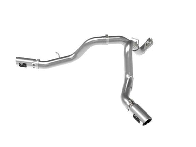 aFe Large Bore-HD 4in 409SS DPF-Back Exhaust System w/Polished Tips 20 GM Diesel Trucks V8-6.6L - performance car parts, DTX Performance