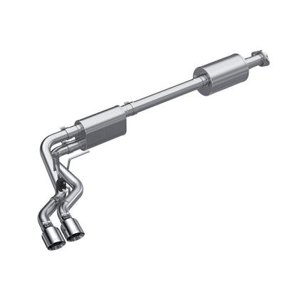 MBRP 2021+ Ford F150 Aluminized Dual Pre-Axle (Street Profile) 2.5in OD Tips 3in Cat Back Exhaust from DTX Performance