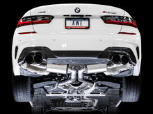 Load image into Gallery viewer, AWE Tuning 2019+ BMW M340i (G20) Non-Resonated Touring Edition Exhaust - Quad Diamond Black Tips - DTX Performance