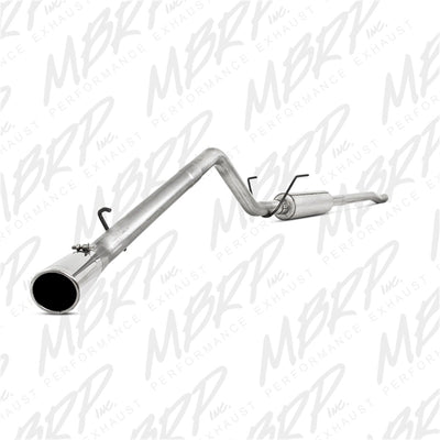MBRP 06-08 Ram Hemi 1500 Mega Cab 5.7L / 03-13 Ram Hemi 2500/3500 5.7L Alum 3in Cat Back Single Side exhaust system