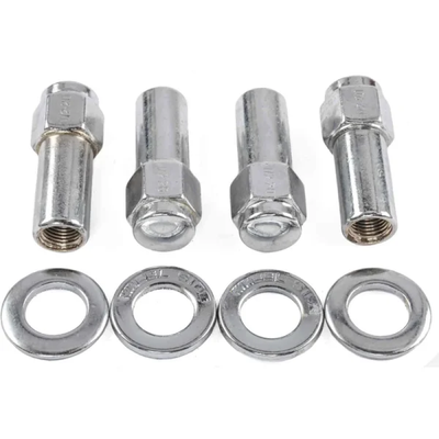 Weld Closed End Lug Nuts 12mm x 1.5 Thread Shank Seat - Chrome (4 Pack)
