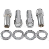 Weld Closed End Lug Nuts 12mm x 1.5 Thread Shank Seat - Chrome (4 Pack)