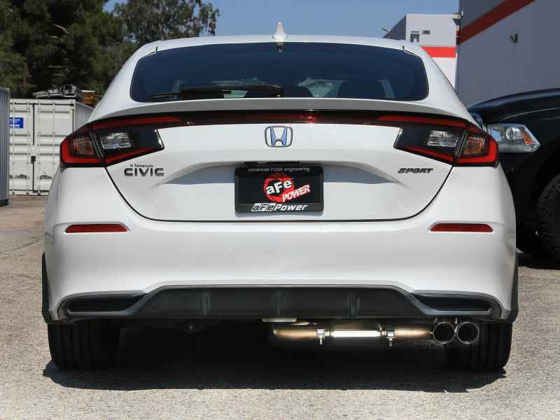 aFe POWER Takeda 2.5in 304 SS Cat-Back Exhaust w/ Polished Tips 22-25 Honda Civic L4-2.0L