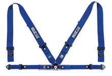Load image into Gallery viewer, Sparco Belt 4Pt 3in/2in Competition Harness - Blue for performance car upgrades by DTX Performance, veteran owned performance shop.