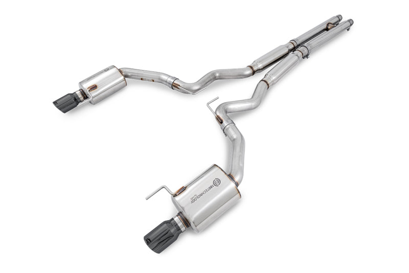 AWE Tuning S550 Mustang GT Cat-back Exhaust - Touring Edition (Diamond Black Tips) - DTX Performance